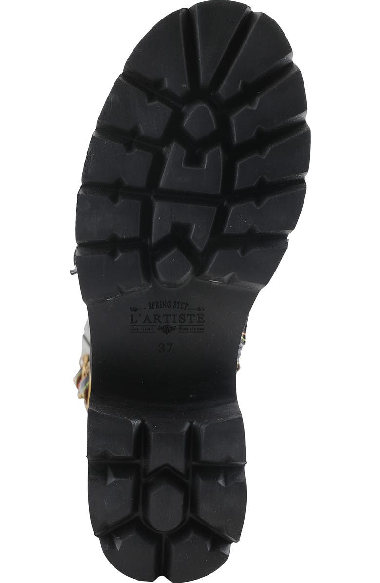 L'Artiste by Spring Step L'Artiste Limitless Cap Toe Bootie, Alternate, color, Red Multi