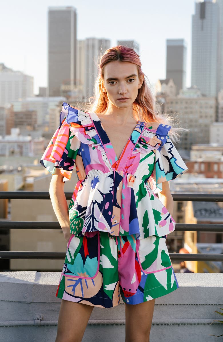 CIEBON Summerlyn Button Front Top, Alternate, color, 