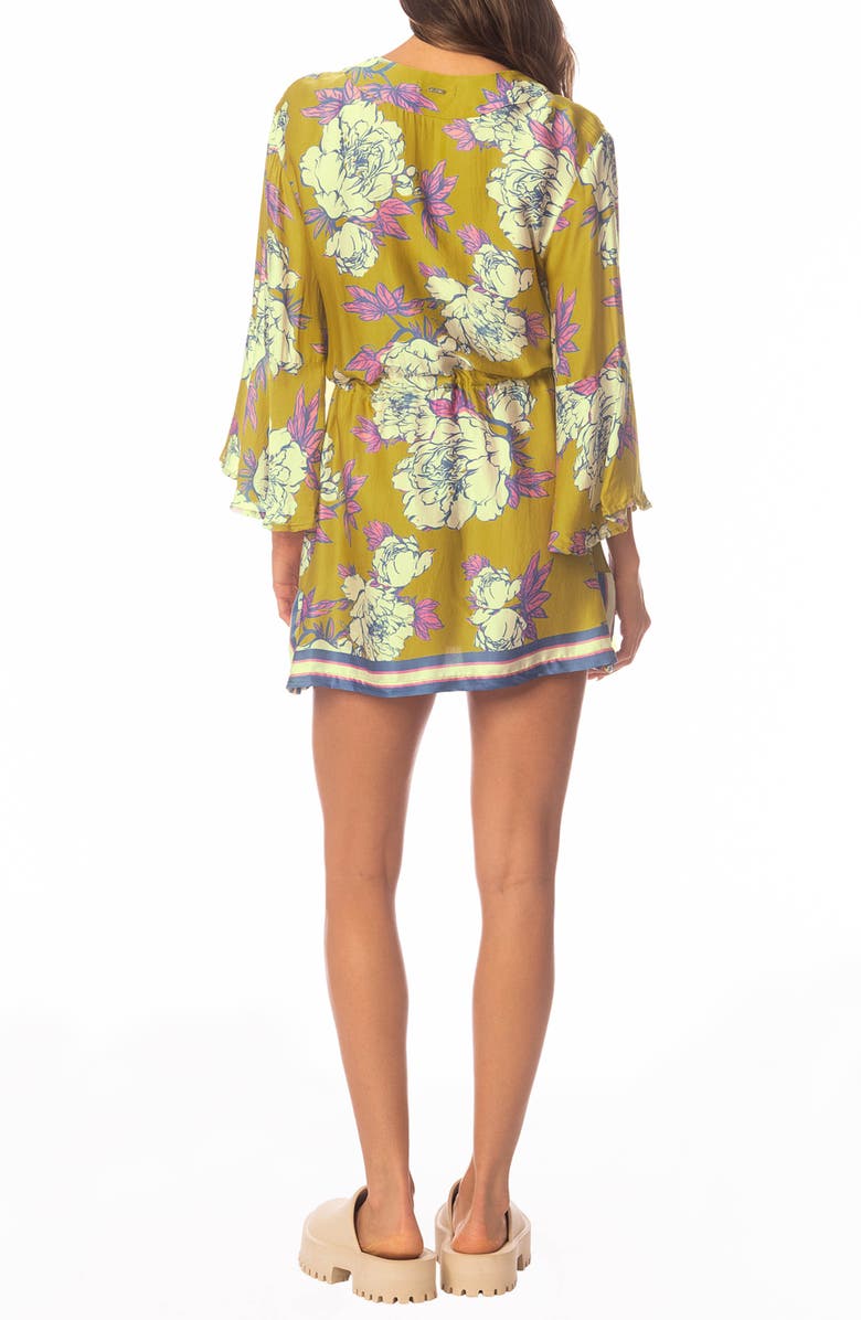 Maaji Olive Fiore Joypop Cover-Up Dress, Alternate, color, Green