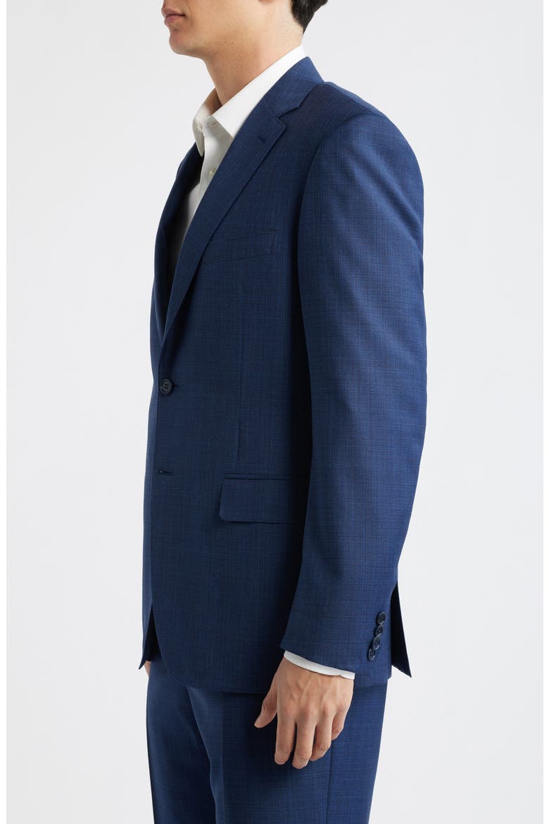 Siena Regular Fit Blue Mélange Wool Suit, Alternate, color, BLUE