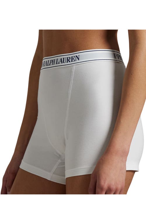 Polo Ralph Lauren Logo Band Knit Boxers In White
