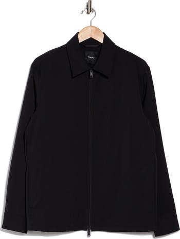Black Neoteric Twill Clyfford Shirt Jacket | Theory