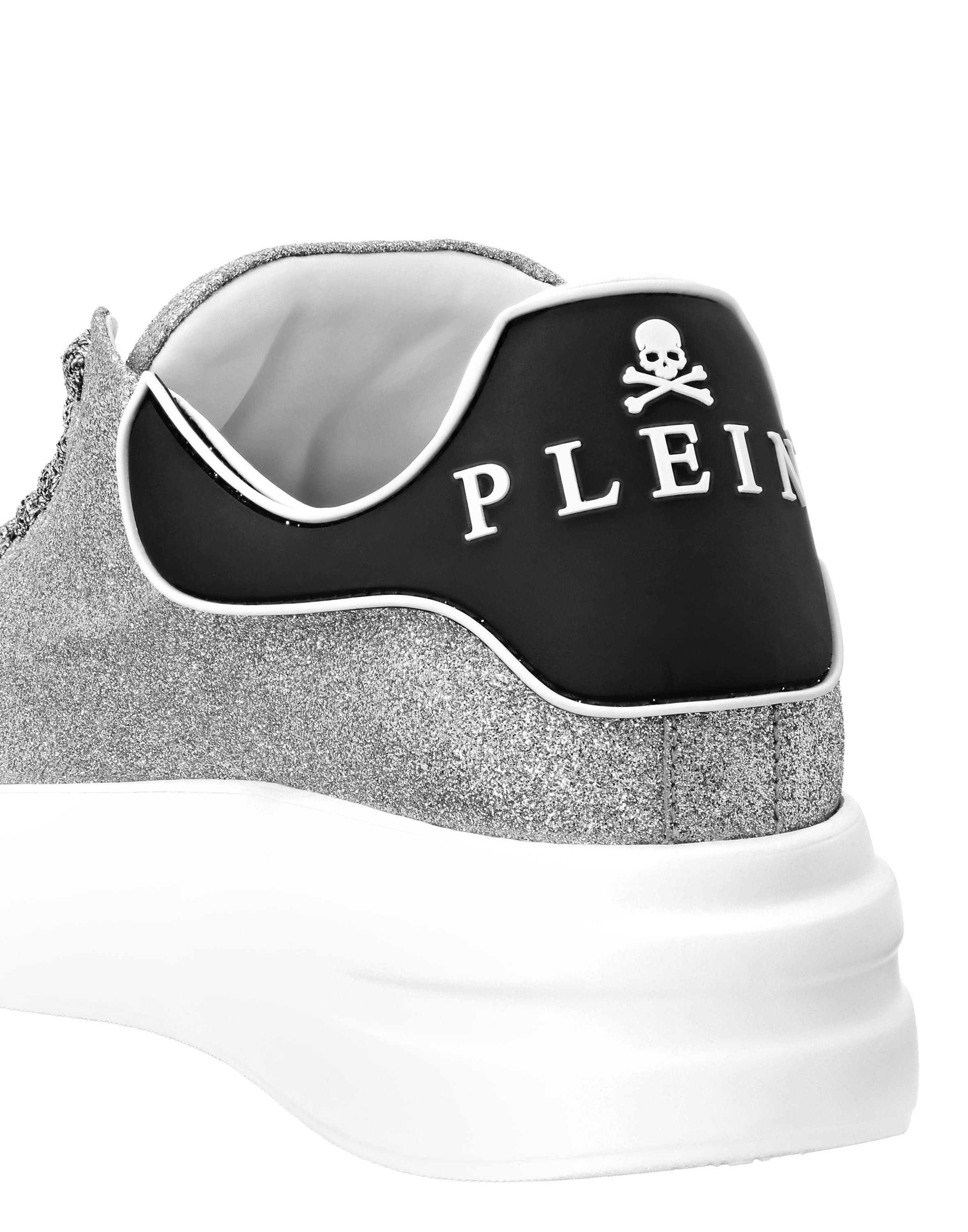 Megastar Glitter Sneakers Women, Alternate, color, Silver