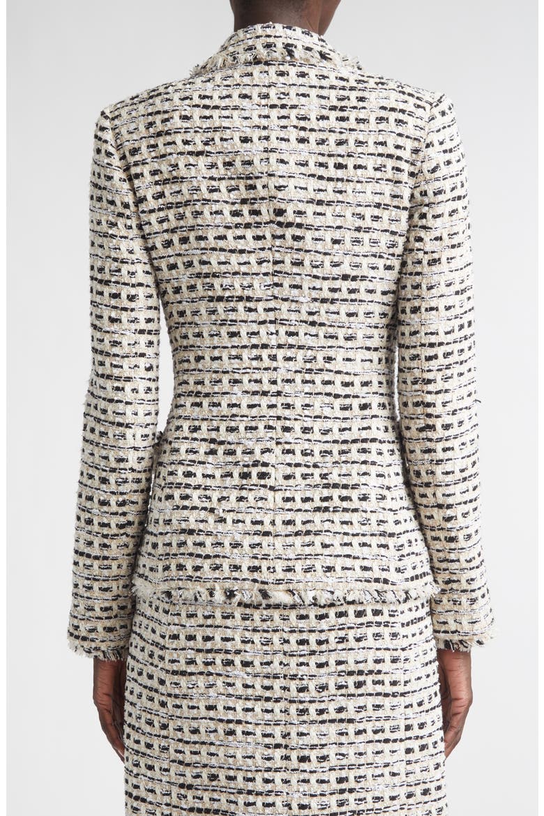 Claudine Tweed Jacket, Alternate, color, LINEN/ BLACK MULTI