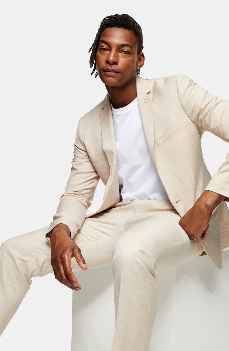 Topman Dax Slim Fit Suit Jacket, Alternate, color, 