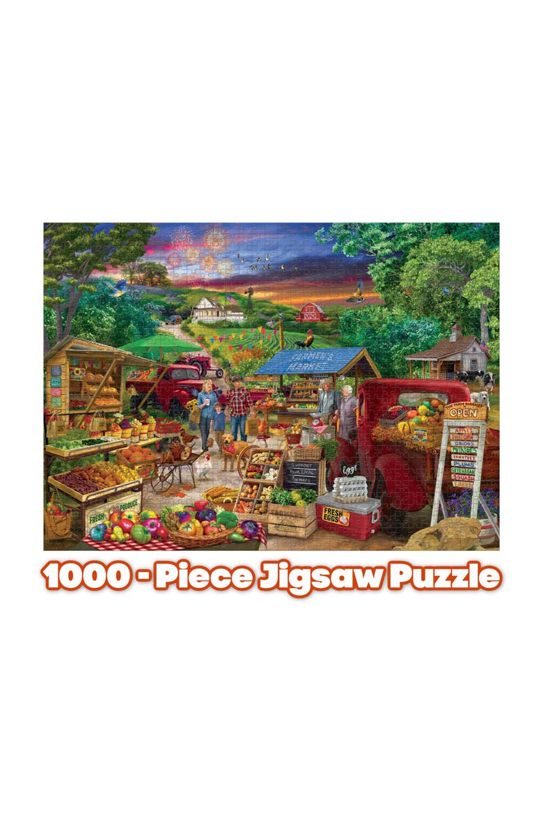 Farmer's Market Country Bumpkin 1000 Piece Jigsaw Puzzle, Alternate, color, Multi-Color