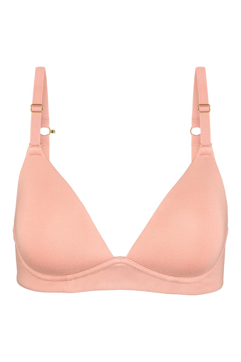 The All-Day Plunge No-Wire Bra, Alternate, color, SHELL PINK