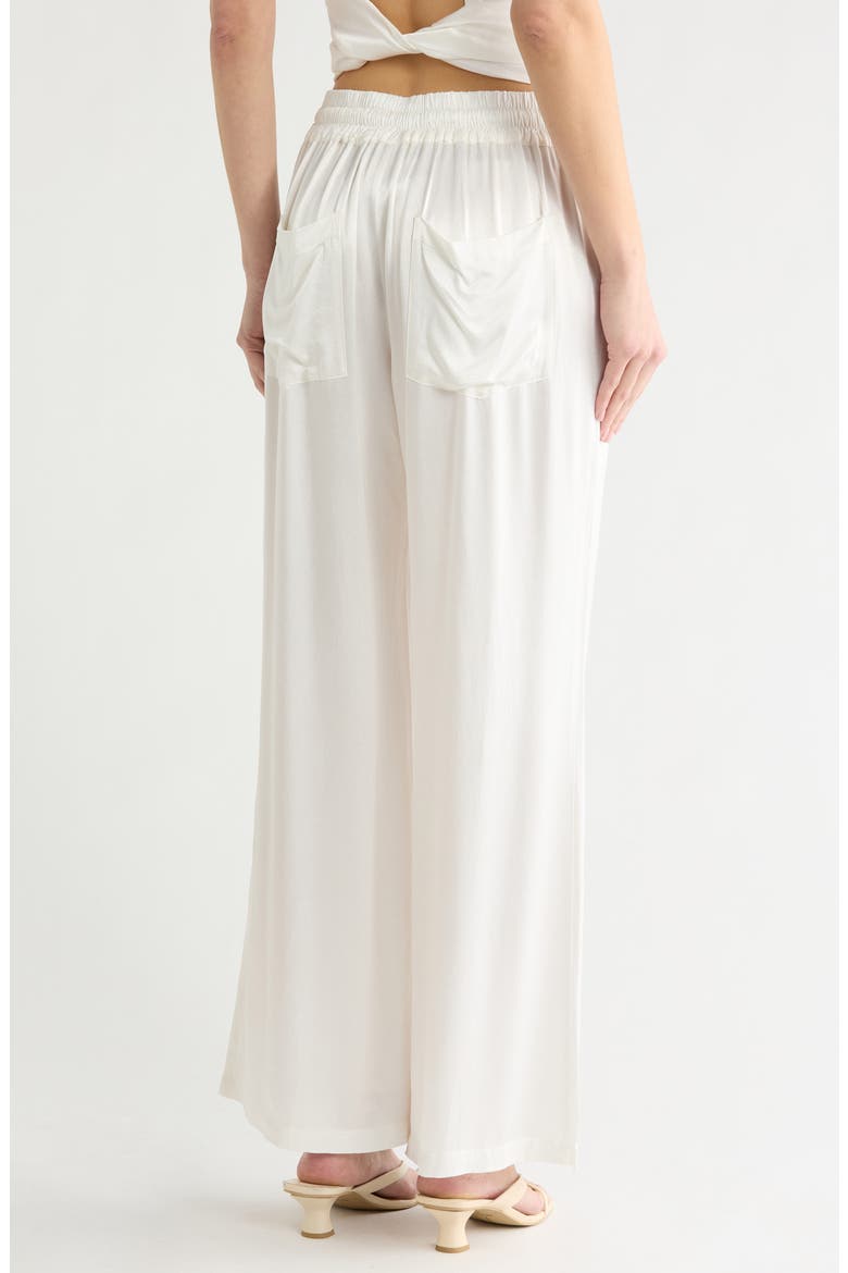 Aaron Satin Pants, Alternate, color, BONE