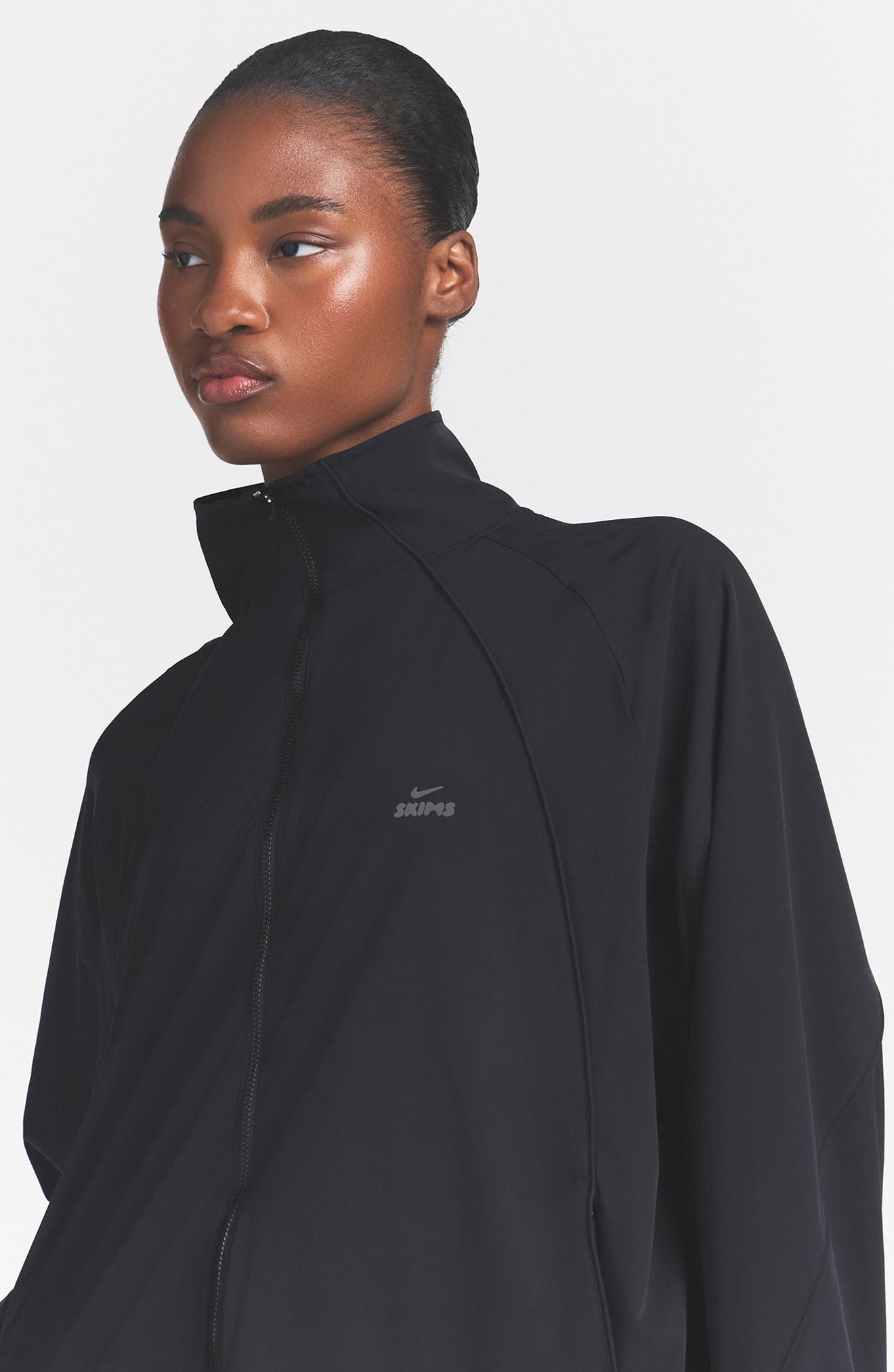 Oversize Stretch Nylon Jacket (Women) | Nordstrom