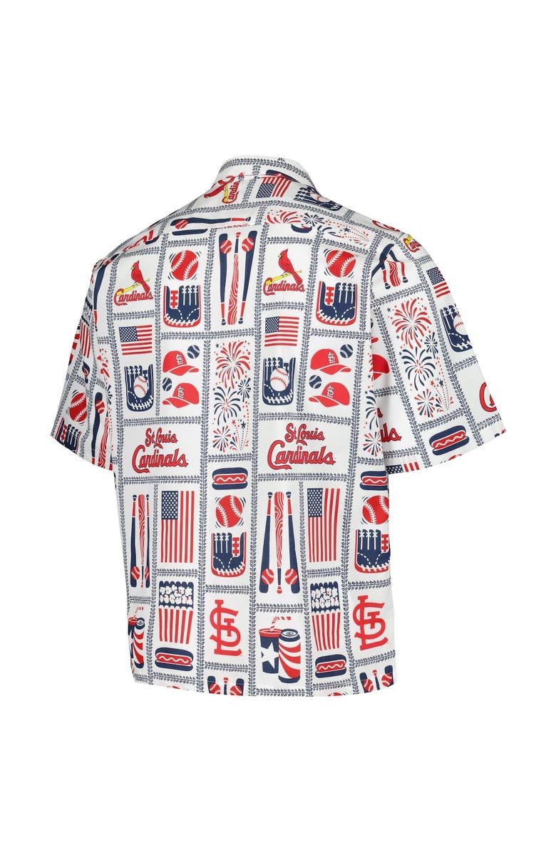 Reyn Spooner Men's Reyn Spooner White St. Louis Cardinals Americana Button-Up Shirt, Alternate, color, White