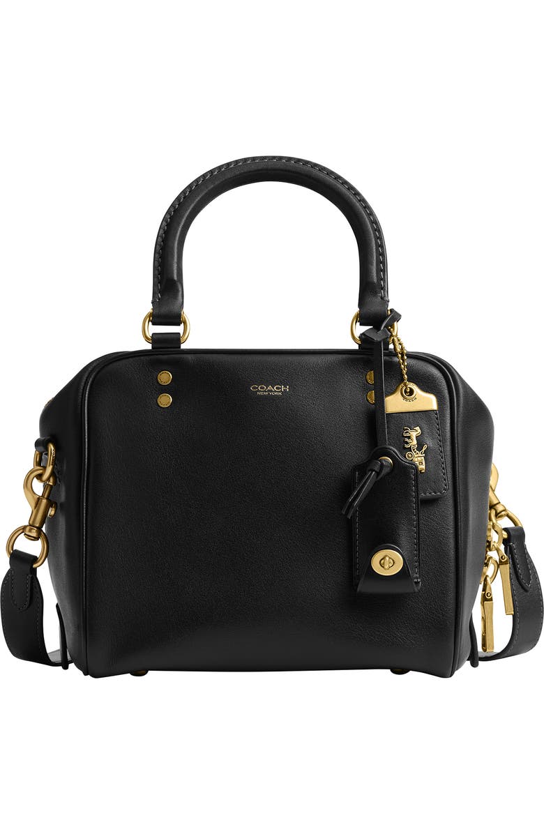 COACH Rogue 20 Soft Grain Leather Cube Satchel, Main, color,