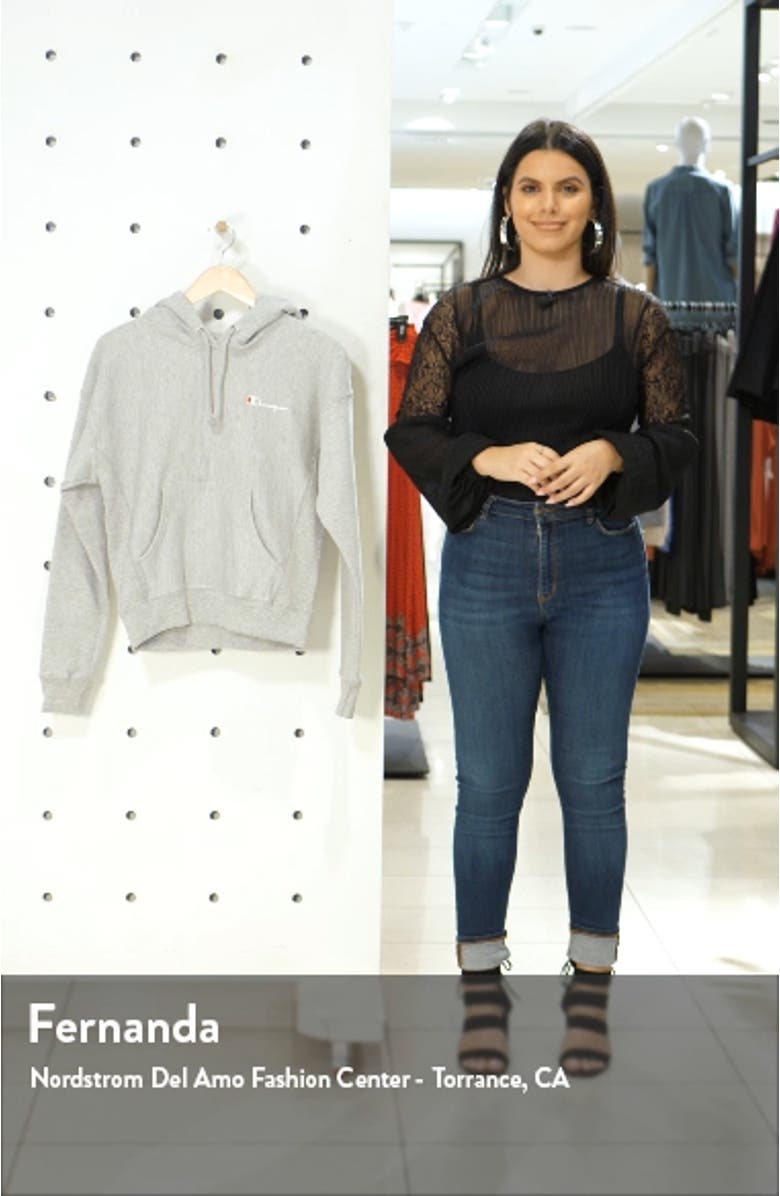 Reverse Weave<sup>®</sup> Logo Drawstring Hoodie, sales video thumbnail