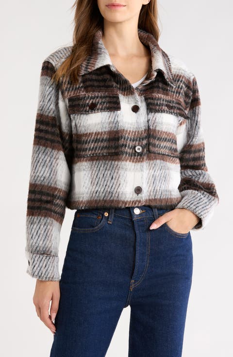 Plaid Crop Jacket