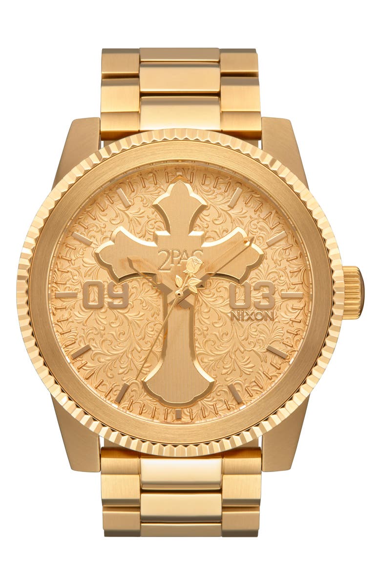 Nixon x 2PAC Corporal Bracelet Watch, 43mm | Nordstrom