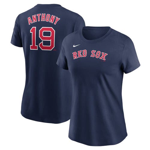 Nike Women's Roman Anthony Navy Boston Red Sox Fuse Name Number T-shirt In Blue