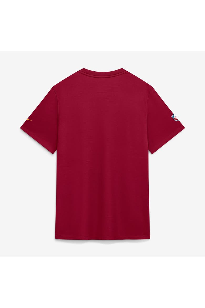 Men's Nike  Burgundy Washington Commanders Sideline UV Dri-FIT Coaches Shirt, Alternate, color, Burgundy