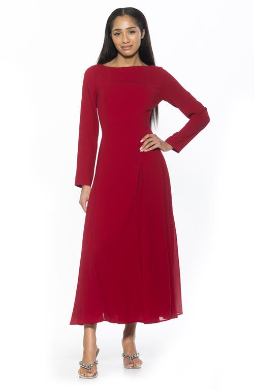 ALEXIA ADMOR ALEXIA ADMOR ELODIE FLORAL LONG SLEEVE MAXI DRESS