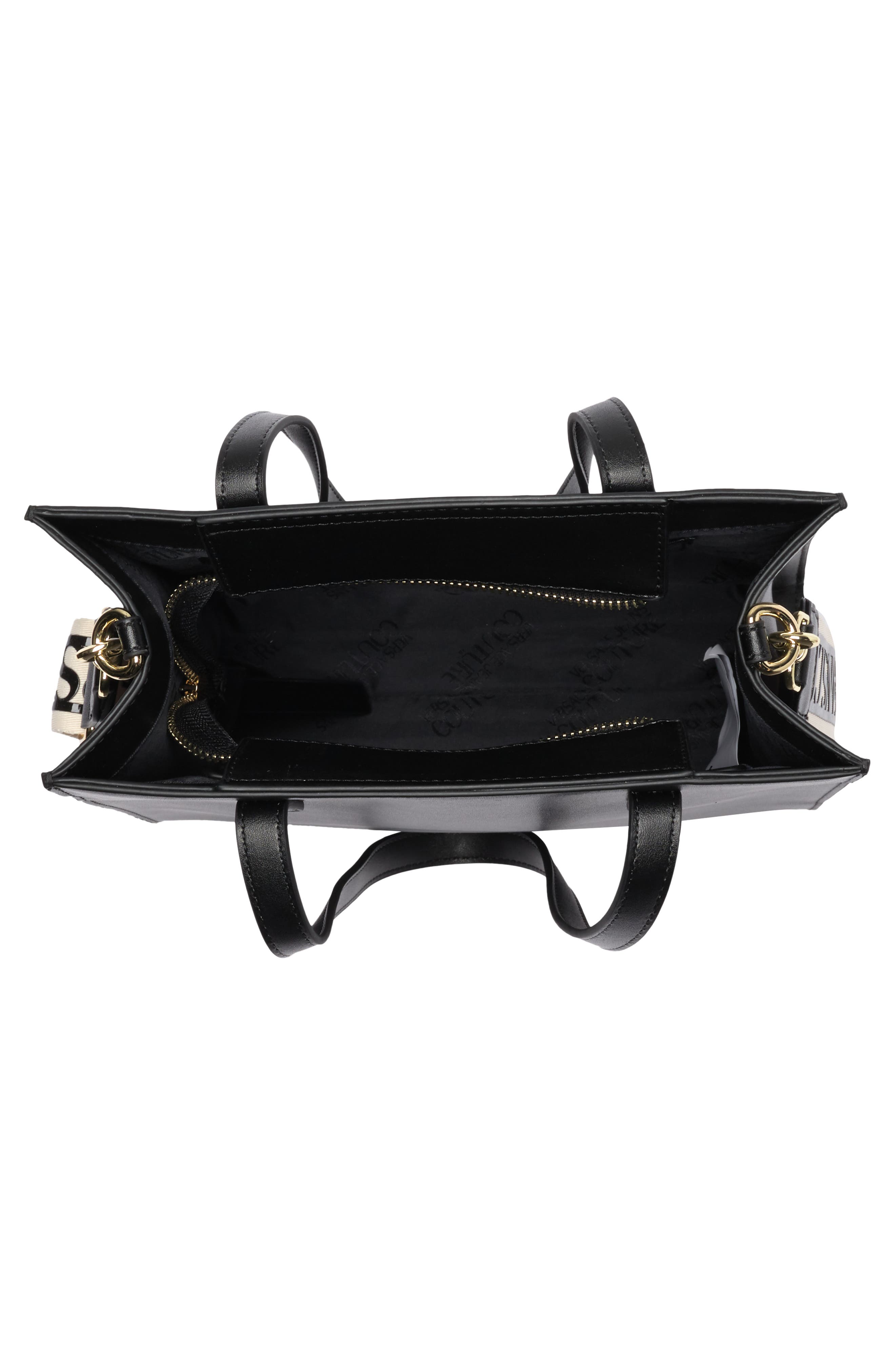 Versace Jeans Leather Logo Tote Bag, Alternate, color, 