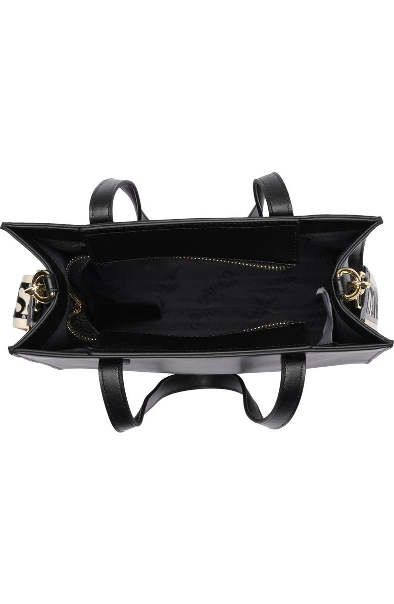 Versace Jeans Leather Logo Tote Bag, Alternate, color,