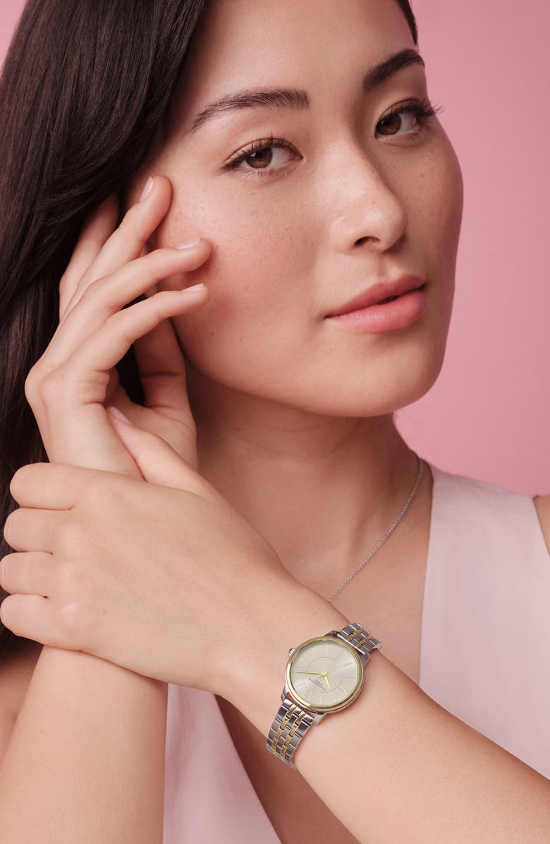 Olivia Burton Westbourne Two-Tone Bracelet Watch, 30mm, Alternate, color, 