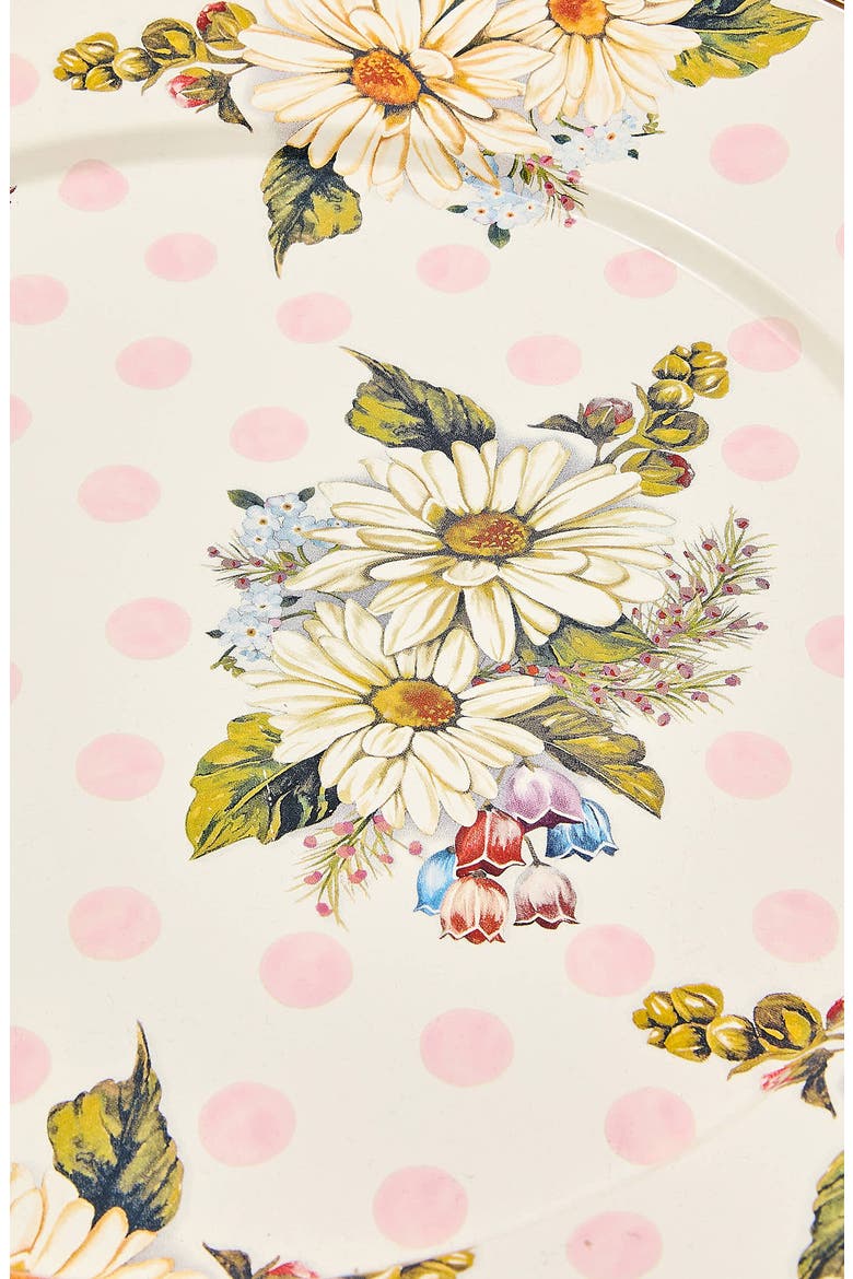 Wildflowers Pink Large Pedestal Platter, Alternate, color, PINK