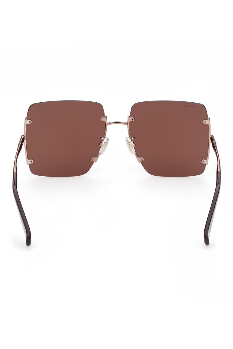 60mm Geometric Sunglasses, Alternate, color, BRONZE/ OTHER / BROWN