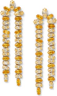 Nadri Palm Springs Double Linear Drop Earrings