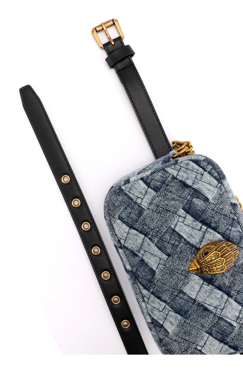 Kurt Geiger London Denim Belt Bag, Alternate, color,
