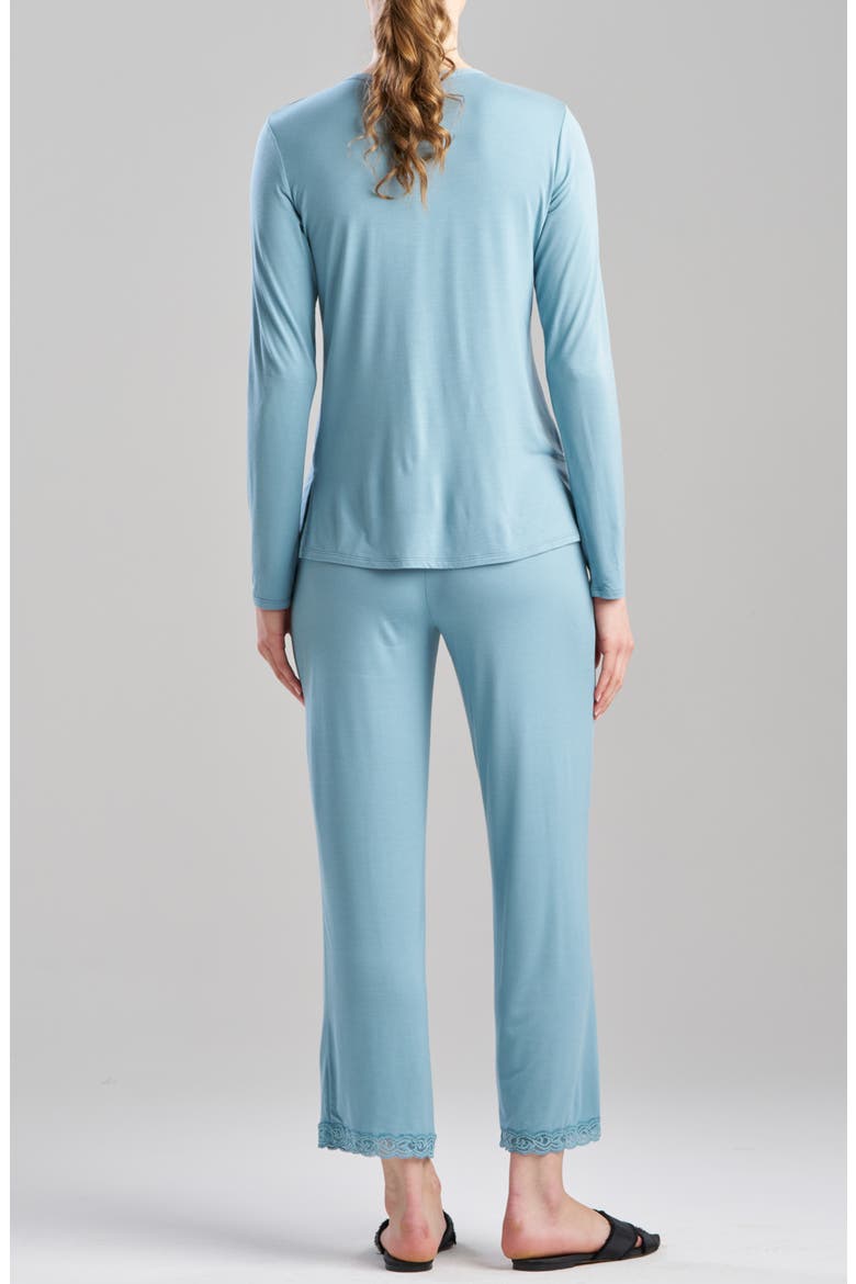 Feathers Essentials Long Pajamas, Alternate, color, EUCALYPTUS