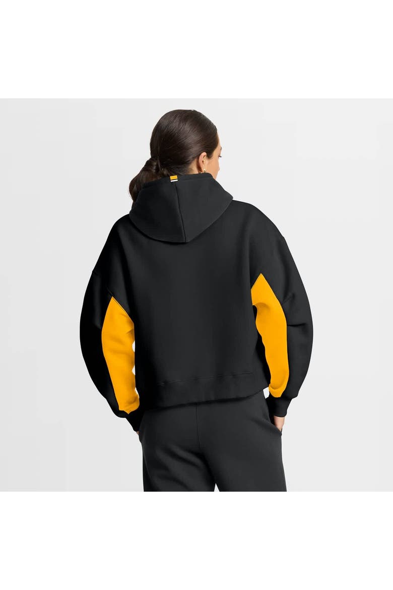 Women's Fanatics Black Pittsburgh Penguins Back Check Boxy Hoodie, Alternate, color, Black