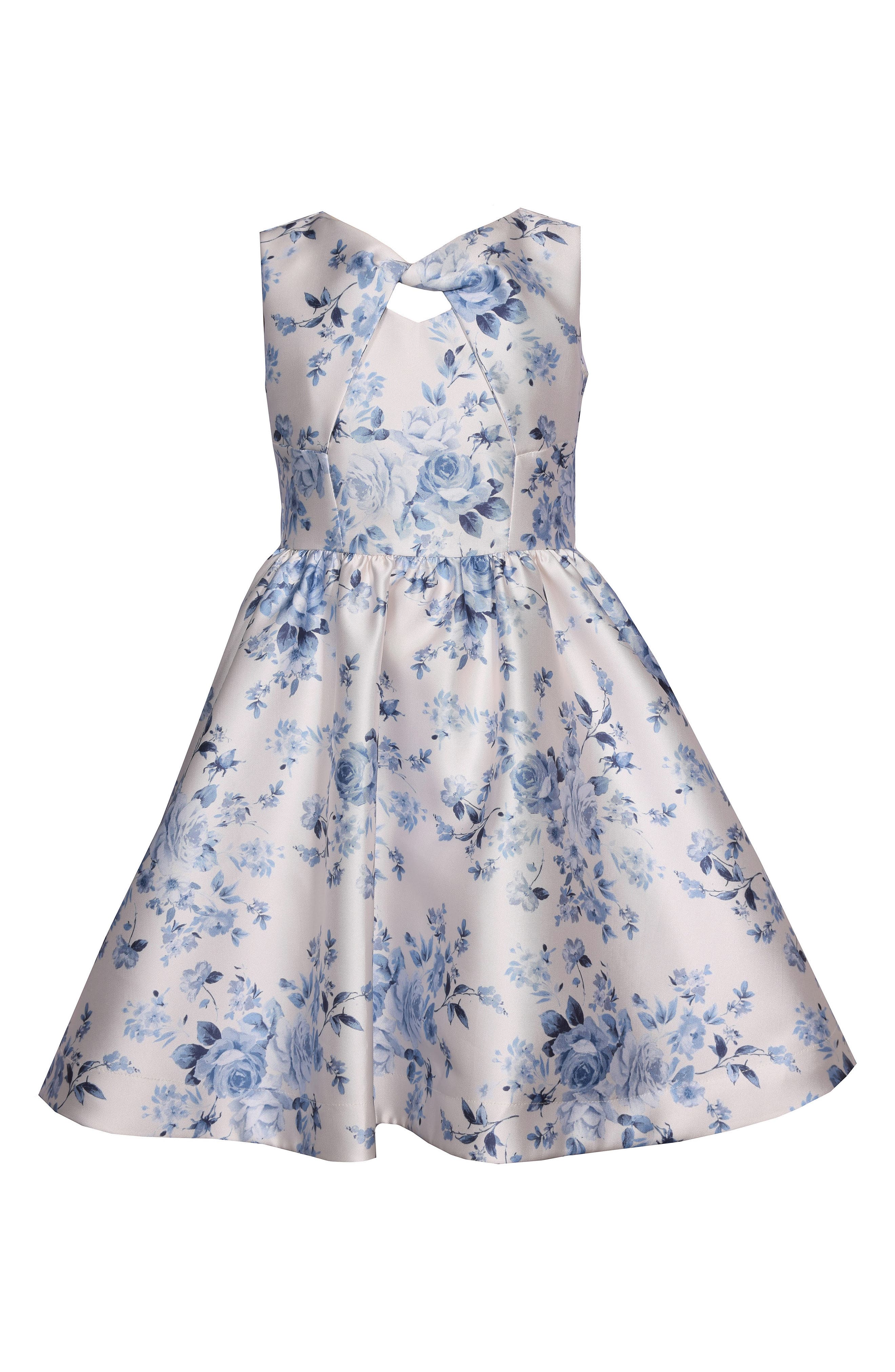 Kids' Twist Front Mikado Party Dress