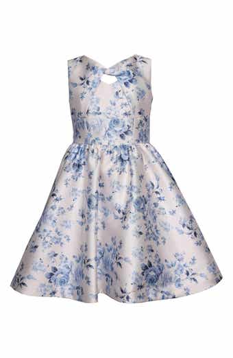 Kids' Twist Front Mikado Party Dress