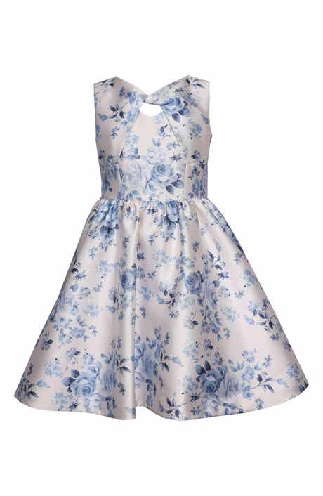 Kids' Twist Front Mikado Party Dress