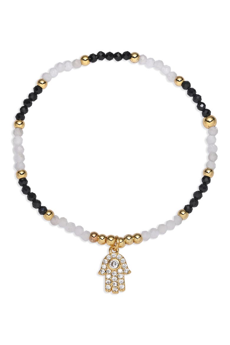 Set of 3 Beaded Bracelets, Alternate, color, GOLD