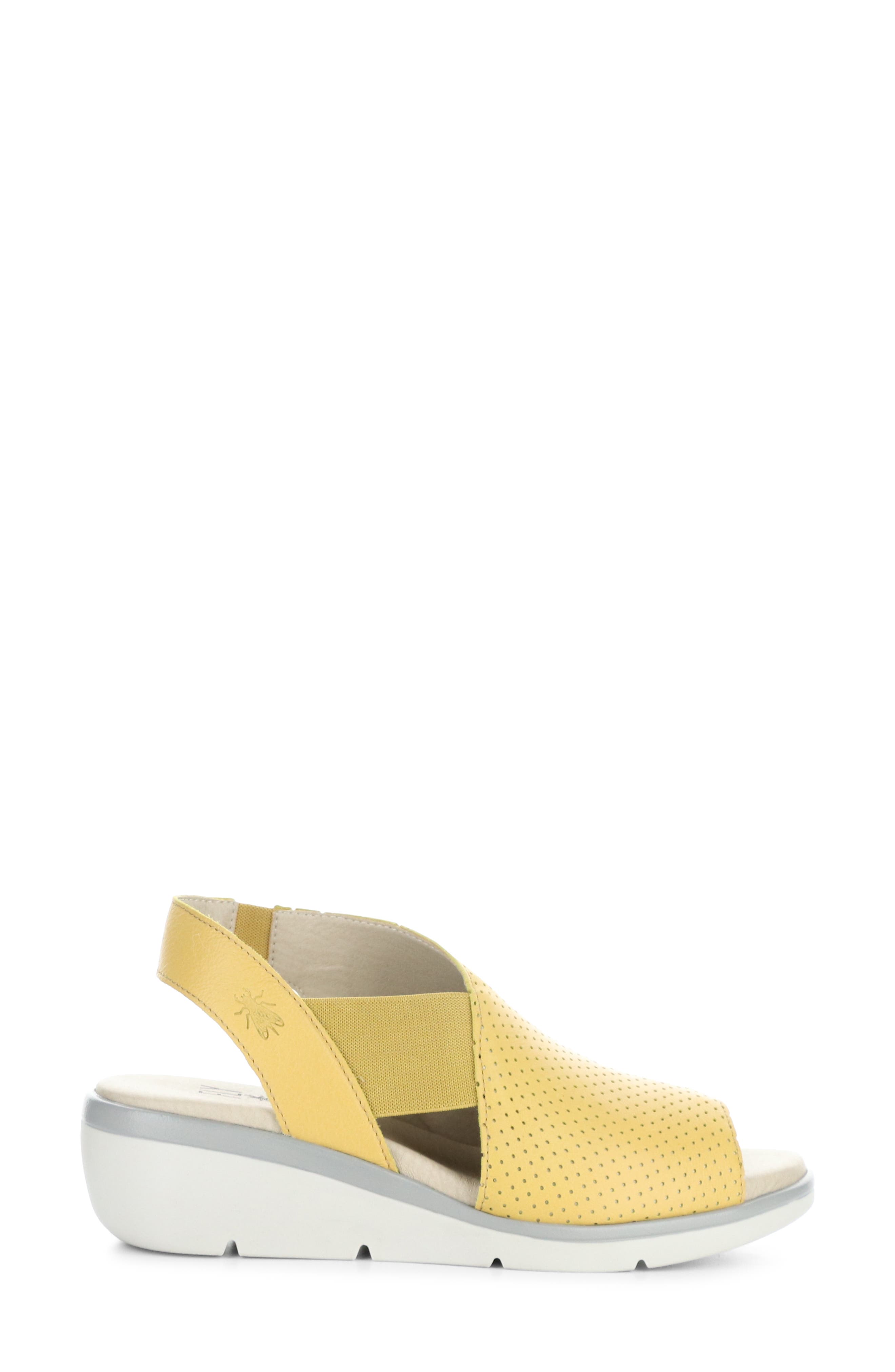 Fly London Nisi Platform Wedge Sandal, Alternate, color, 001 Bumblebee Mousse