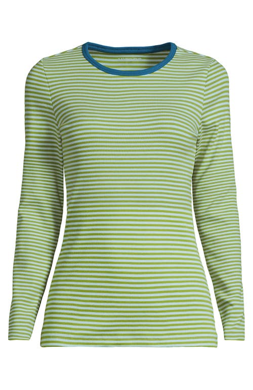 Lands' End Cotton Rib T-shirt In Green