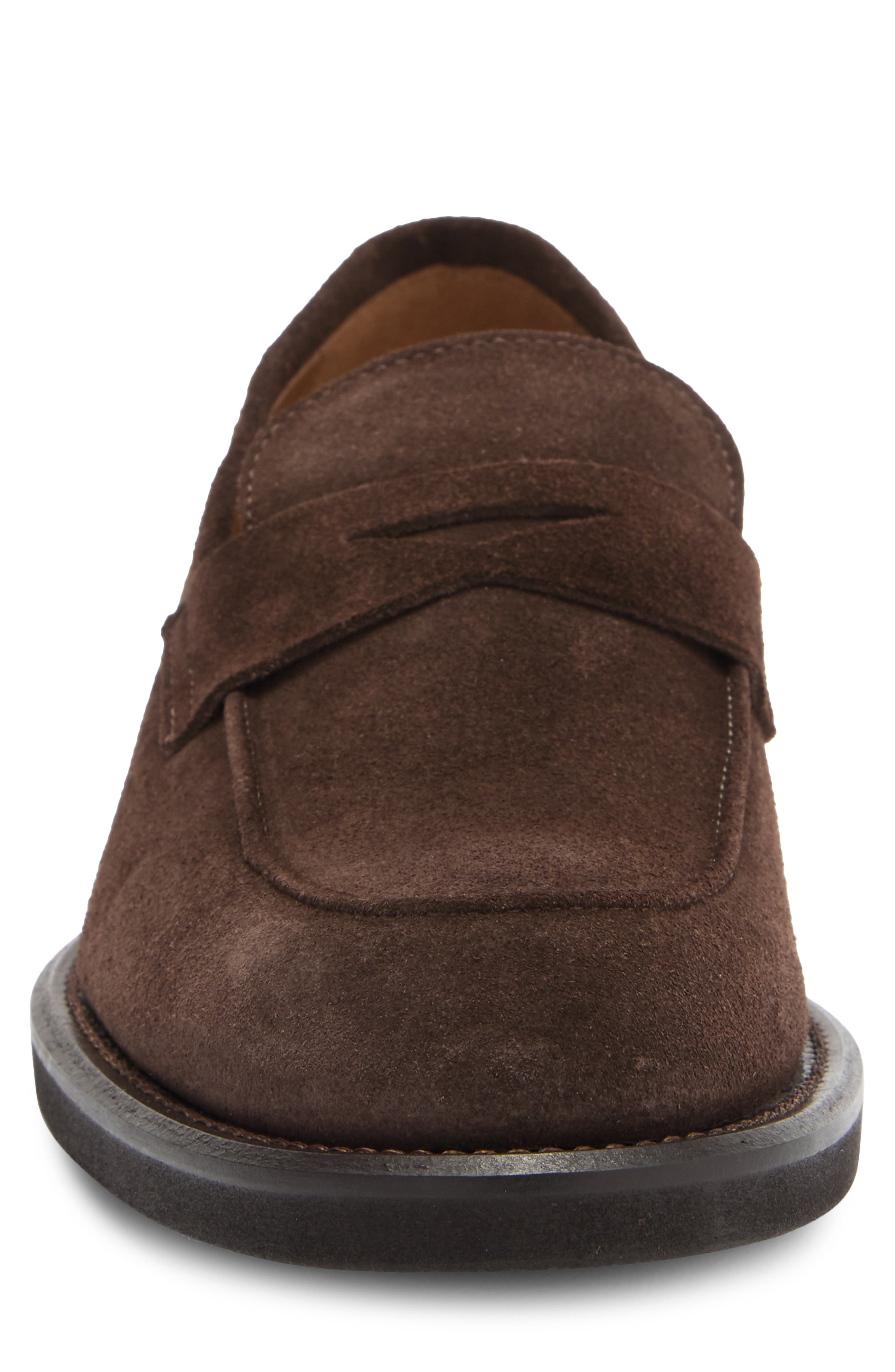 Nordstrom Italian Collection Pienza Casual Penny Loafer, Alternate, color, Brown Torte Suede