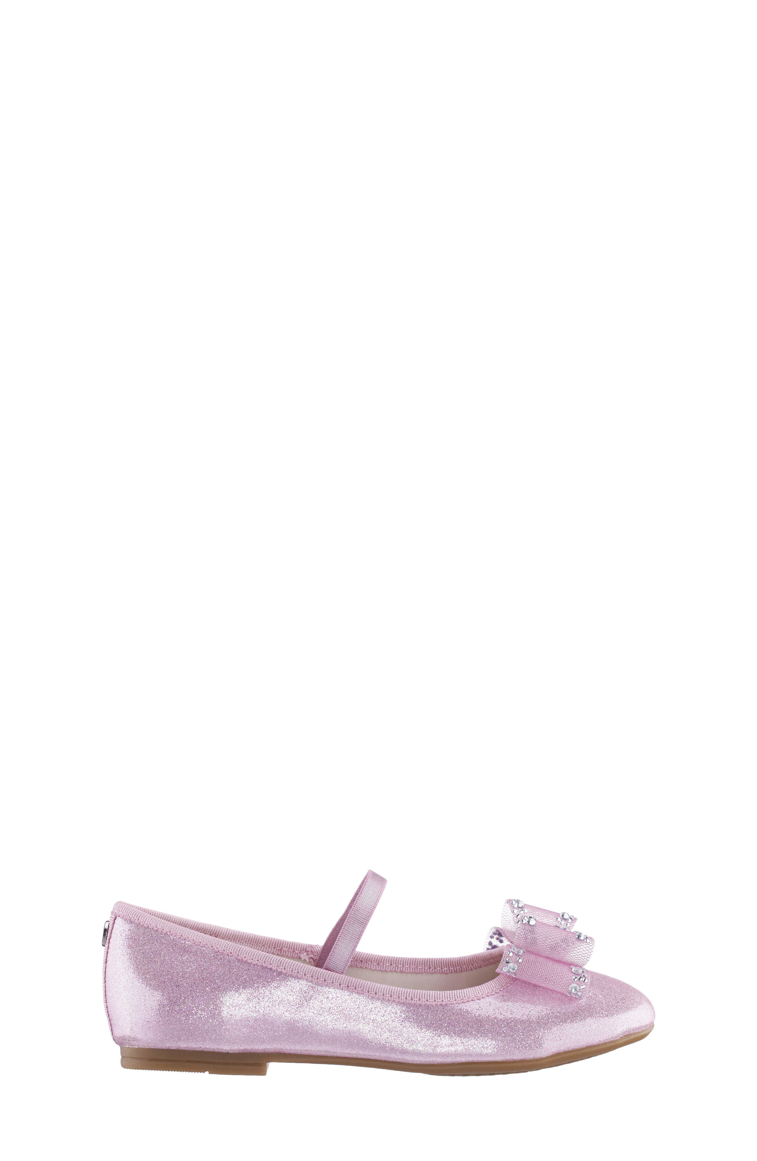 Nina Kids' Sidnee Mary Jane Flat, Alternate, color, Pink Shimmer