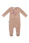 Cherry Blossom Rib Cotton Blend Footie