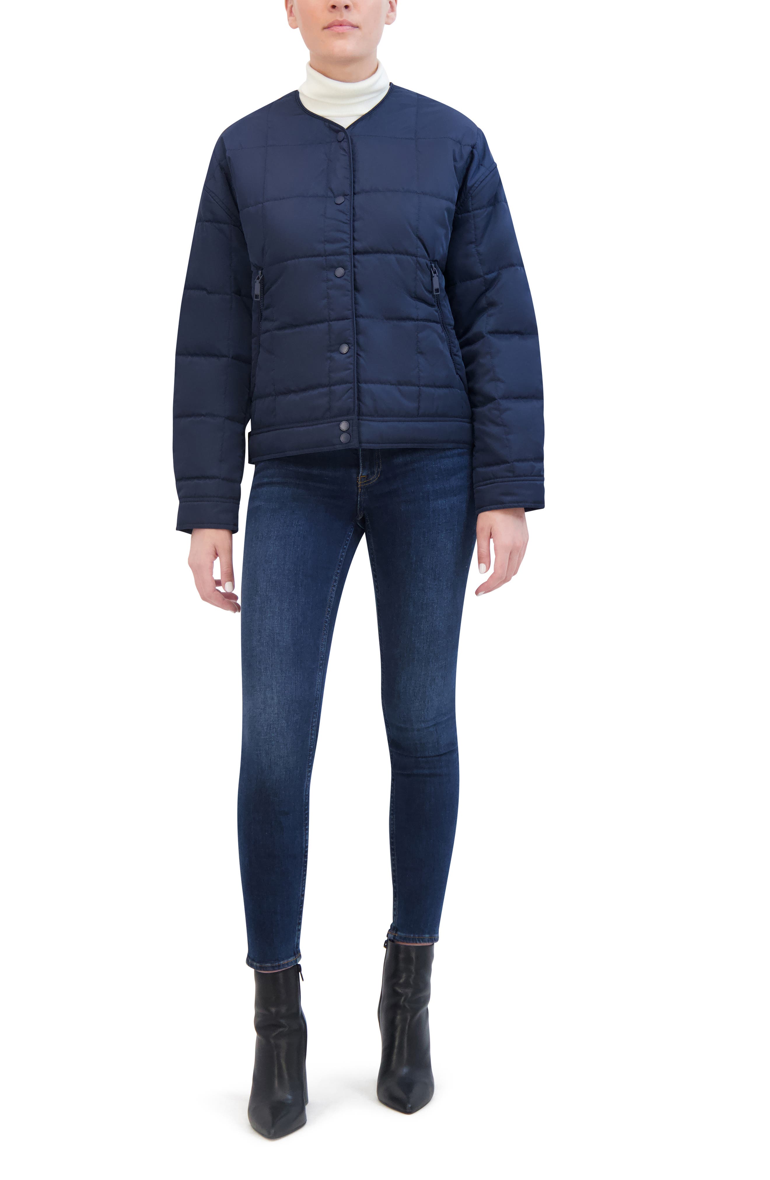 Rebecca Minkoff Crop Box Quilted Jacket (Women) | Nordstromrack
