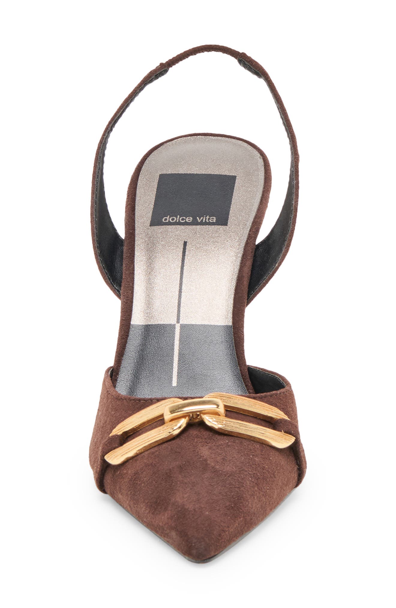 Dolce Vita Malik Slingback Pointed Toe Pump, Alternate, color, Mahogany Suede