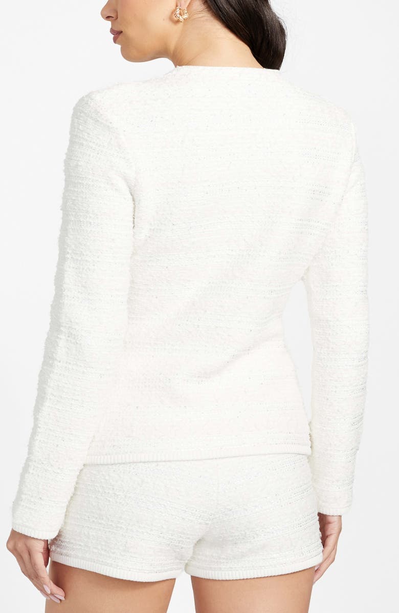 Marciano Clara Texture Cardigan, Alternate, color, White