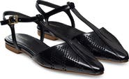 Magnanni Siona Ankle Strap Pointed Toe Flat