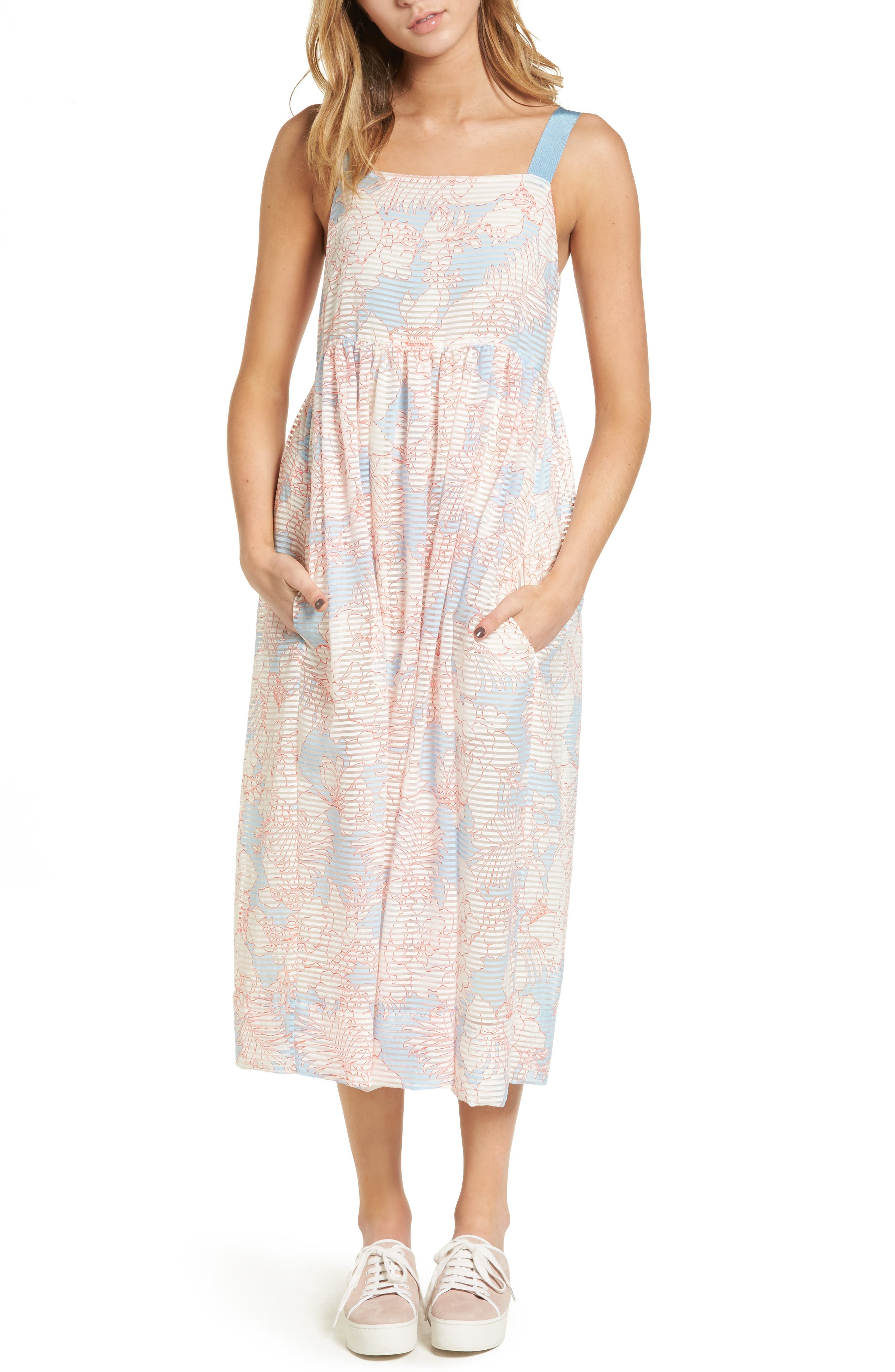 Paul & Joe Sister Bahamas Print Midi Dress (Women) | Nordstrom