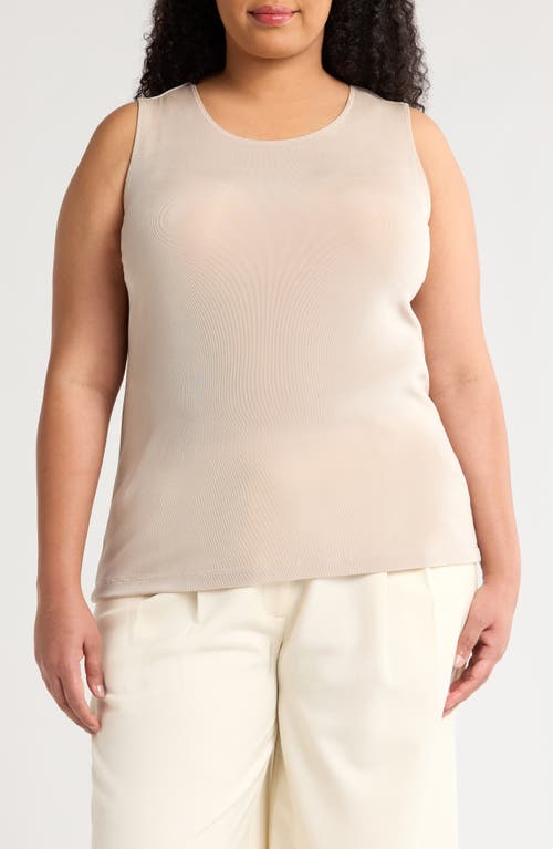 Vikki Vi Stretch Knit Tank In Sand