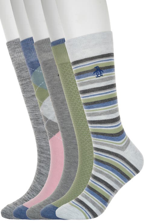 Wrigley Stripe Assorted 3-Pack Crew Socks