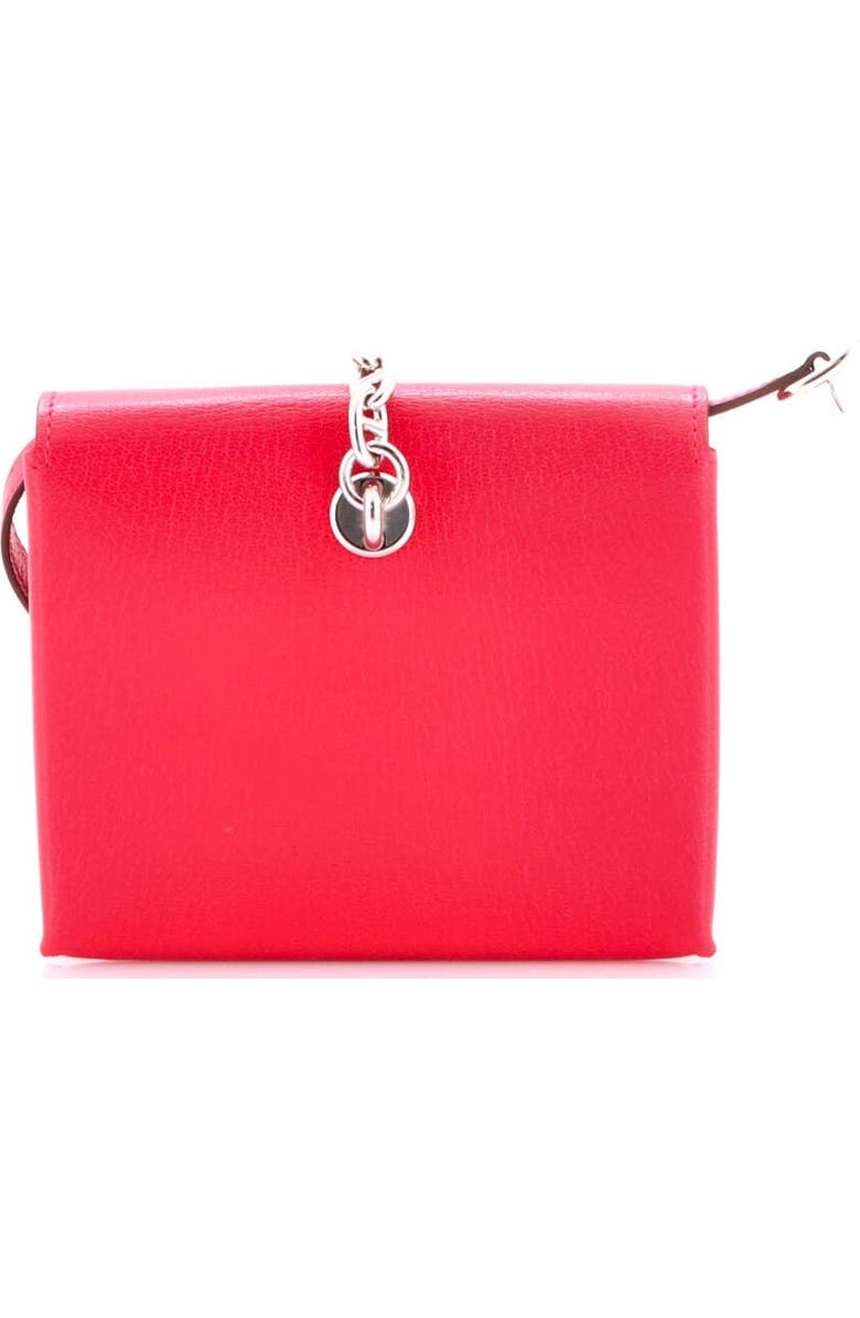 Pre-Owned Hermes Chaine d'Ancre Compact Wallet on Strap Chevre Chamkila, Alternate, color, Framboise