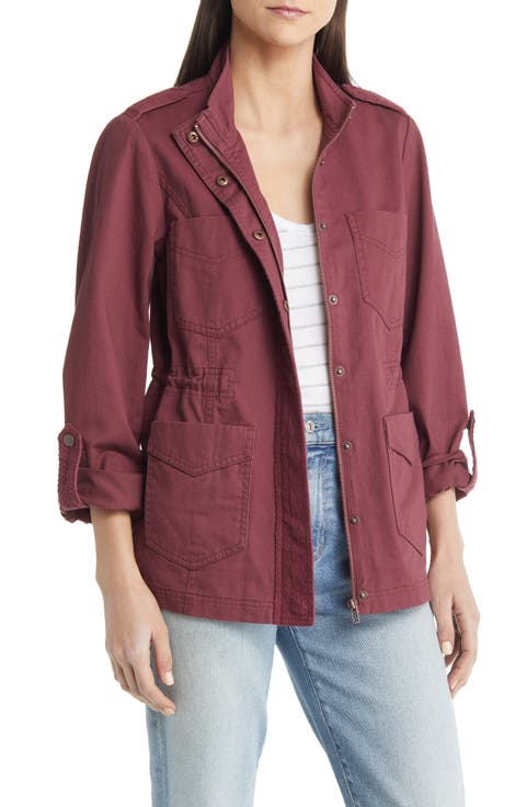 Lace Trim Utility Jacket