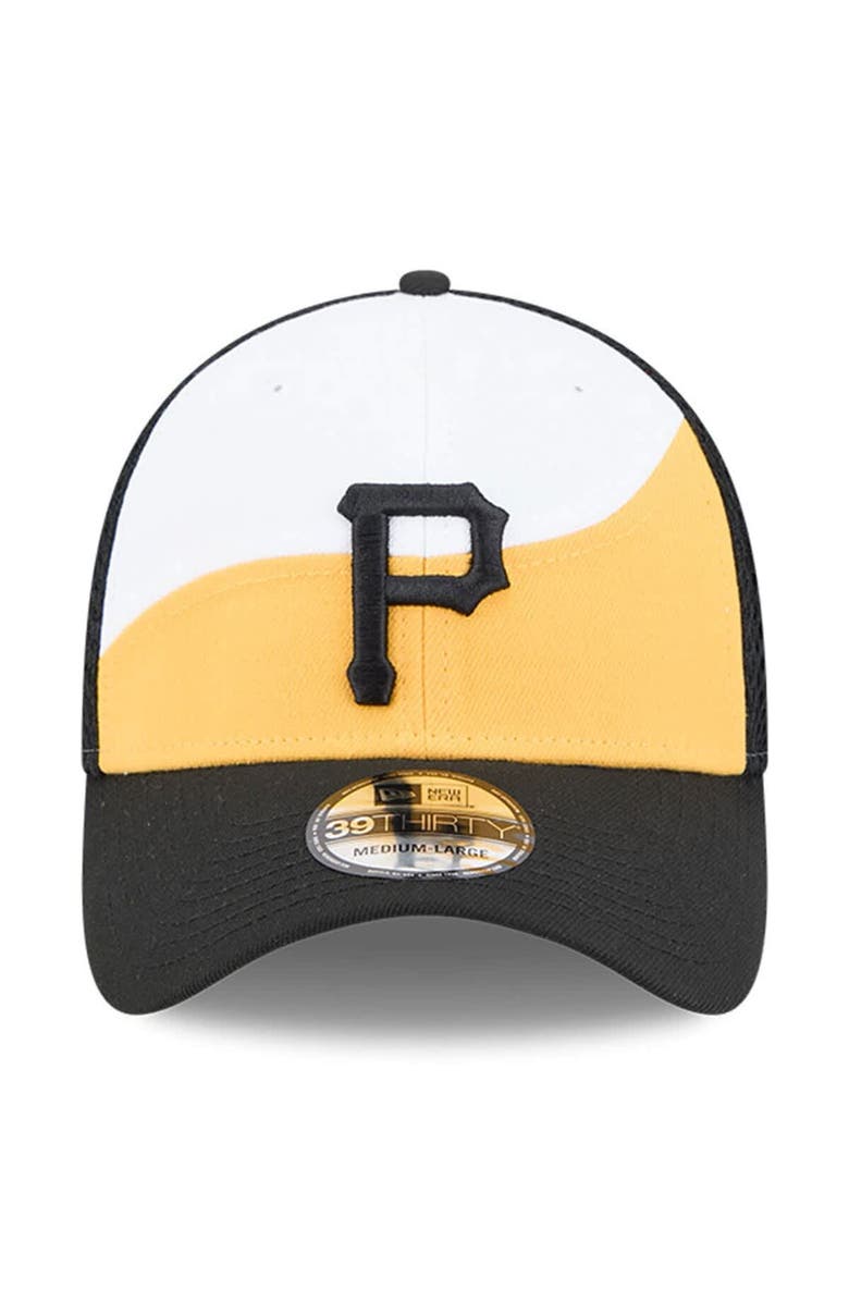New Era Men's New Era  Gold/Black Pittsburgh Pirates 2025 Spring Training 39THIRTY Flex Hat, Alternate, color, 