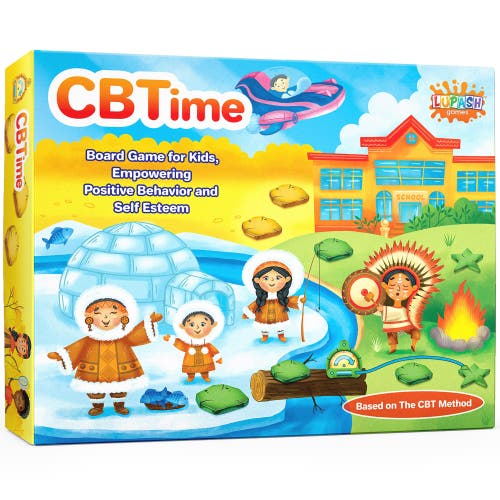 Lupash Games CBTime Kids Therapy Board Game, in Multicolored  product